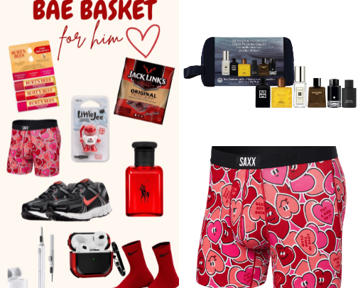 Bae basket for him ♥️💋 cover photo collage