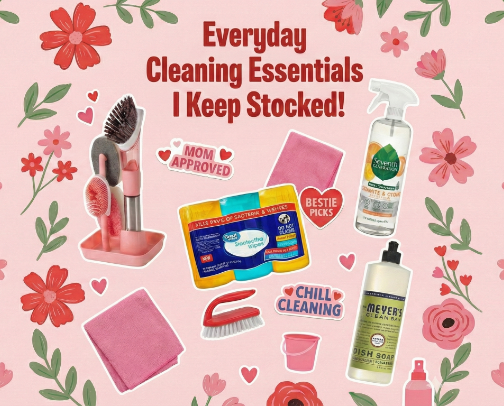 Everyday Cleaning Essentials I Keep Stocked!🧽 cover photo collage