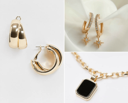 Elegant and simple Jewellery cover photo collage
