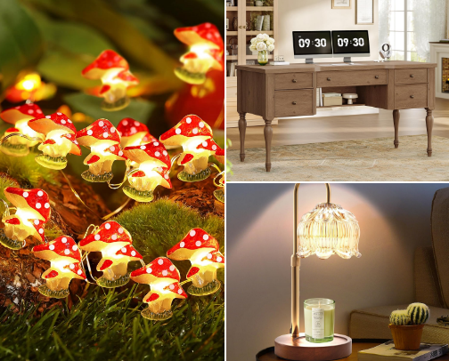 The CottageCore/Whimsical Office cover photo collage