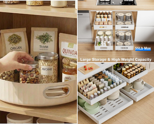 Tired of a Cluttered Kitchen Say No More. Here's some Kitchen Organization Finds. cover photo collage