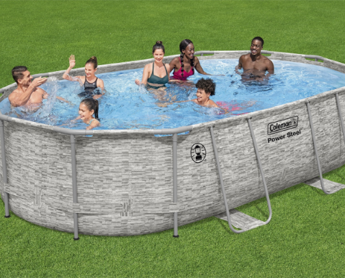 SWIMMING POOLS! Fun for the whole family! cover photo collage
