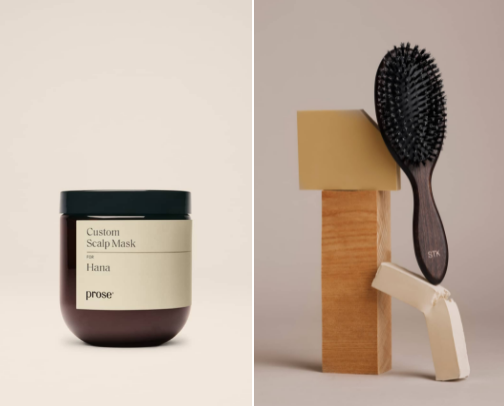 Custom haircare and supplements cover photo collage
