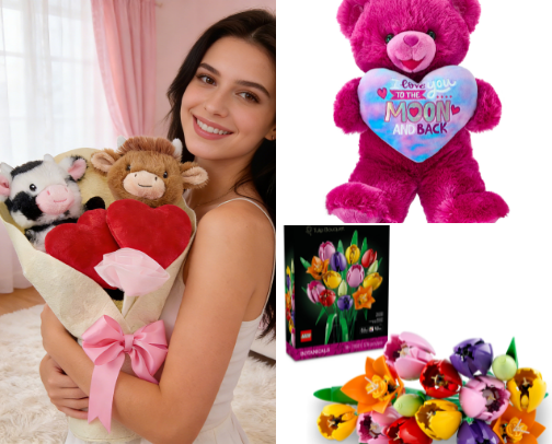 Valentine’s day gifts cover photo collage