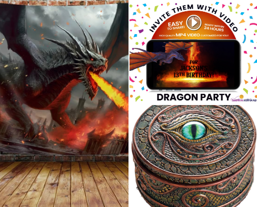 EPIC Dragon Themed Halloween Party Ideas! cover photo collage