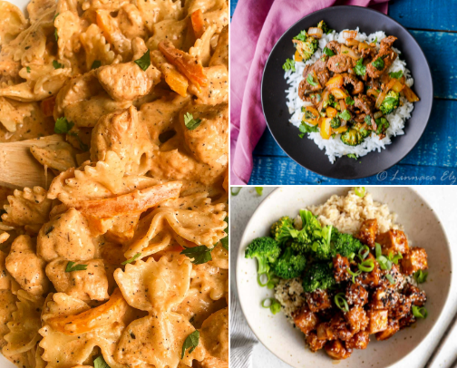 Yummy Dinner Recipes 🍽️ cover photo collage