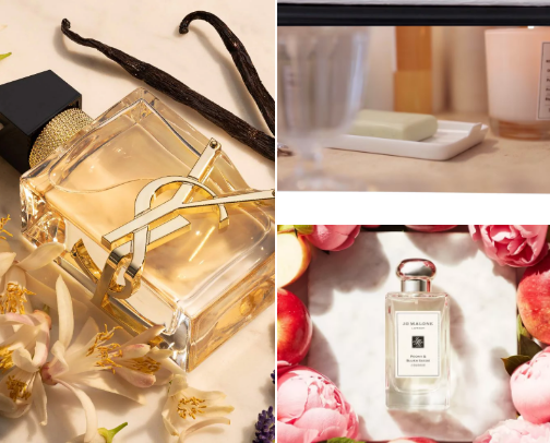 parfume cover photo collage