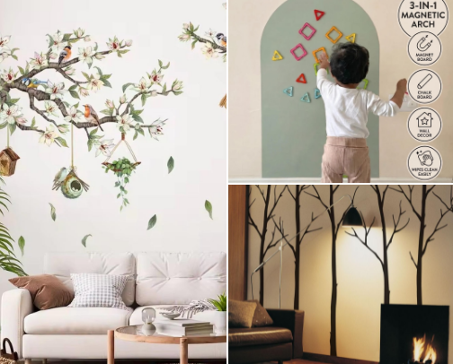 Wall Art & Decals That Transform Any Room cover photo collage