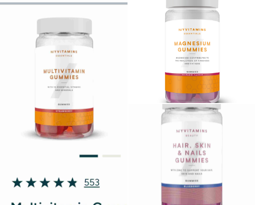 Vitamins and health supplements cover photo collage