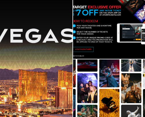 Events, Tickets, Apps cover photo collage