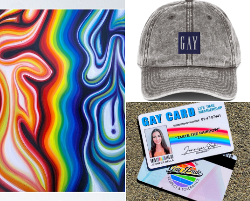 Loud and Proud Queer Gifts cover photo collage