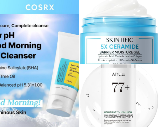 Best Skincare for Acne-Prone & Sensitive Skin cover photo collage