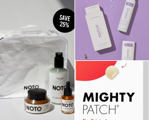 Personal care and beauty gender neutral focused cover photo collage