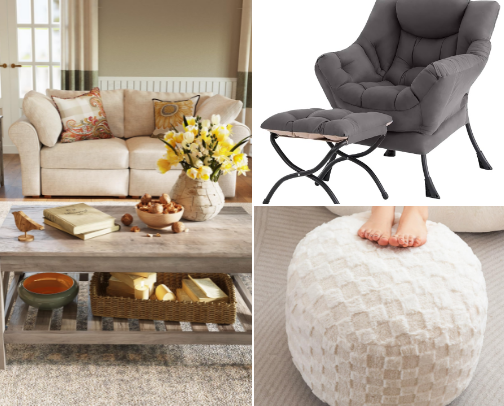 Rustic Living room decor cover photo collage