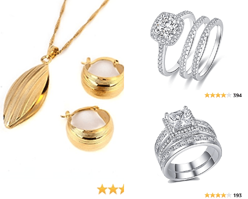 bridal jewelry sets cover photo collage