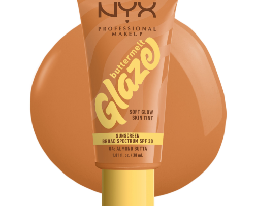 Nyx Foundation Buttermelt cover photo collage