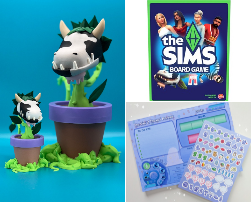 The Sims Merch 💚 cover photo collage