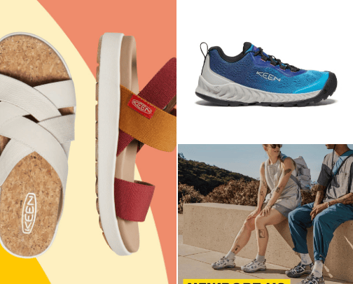 Keen Footwear cover photo collage