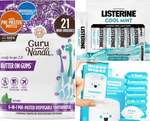 Travel Size/Single Use Products I Actually Use and Repurchase cover photo collage