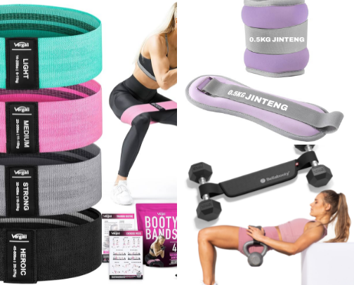 Glute Workout Essentials for Home 🍑🔥 cover photo collage