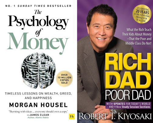 Books to unlock your Wealthy era - Best Money, Investing & Self-Growth Books for everyone cover photo collage