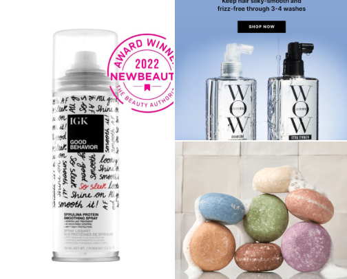 My favorite hair products cover photo collage