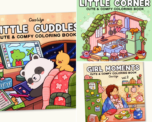 Adult Coloring & Activities cover photo collage