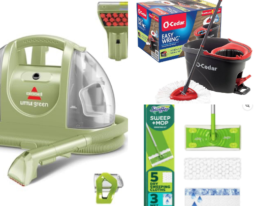 My favorite cleaning objects/products🧹🧺🫧 cover photo collage
