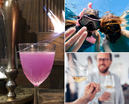Alcohol-free adventures cover photo collage