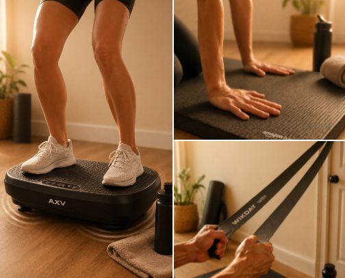 Home Gym Essentials I Use That Are Actually Worth The Hype cover photo collage