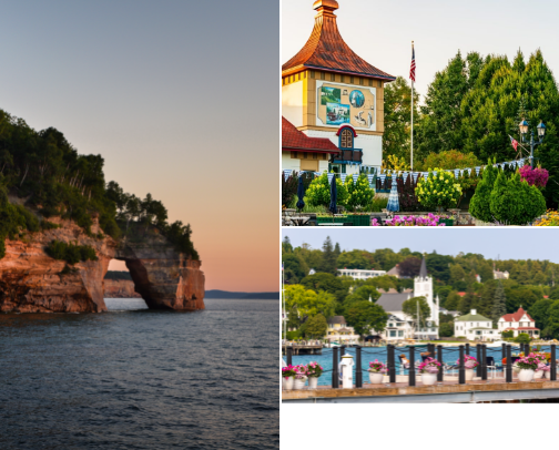 My favorite places in Michigan cover photo collage