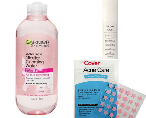 Make up & Skincare products cover photo collage