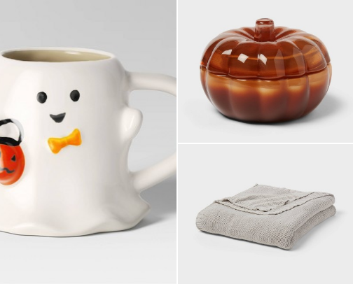 fall favorites from target 🐻🍂🧦🧶☕️🪾 cover photo collage