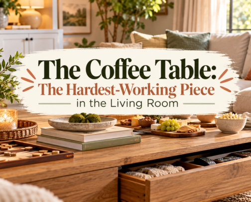The Coffee Table: The Hardest-Working Piece in the Living Room cover photo collage