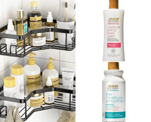 Shower essentials cover photo collage