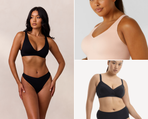 Support without Sacrifice: Bras for the blessed. cover photo collage