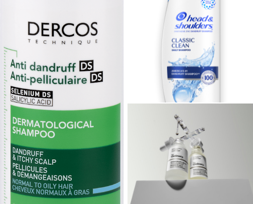 dry skalp/seborreic dermatitis cover photo collage
