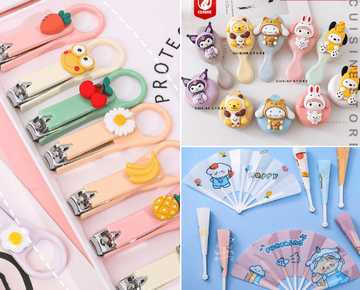 Barang lucu dan estetik cover photo collage