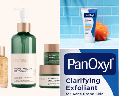 Skincare cover photo collage