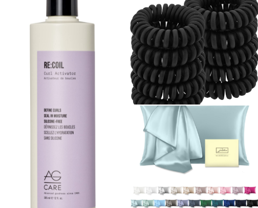 Curly hair must haves for me cover photo collage