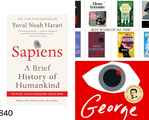 My favorite book recs cover photo collage