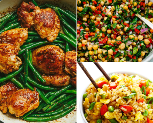 Simple & Healthy Recipes I Love cover photo collage