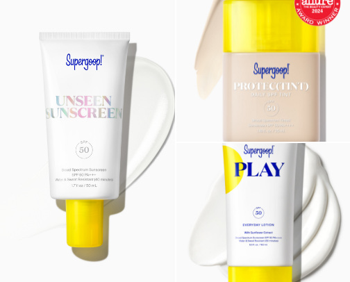 Supergoop Our Bestsellers for your skin✨ cover photo collage