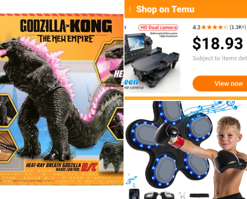 Toys and Entertainment cover photo collage