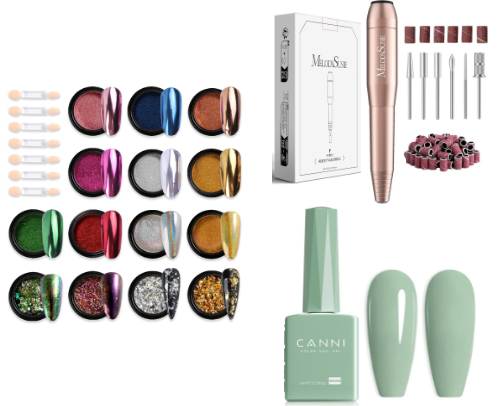 for the girlies who do their own nails cover photo collage