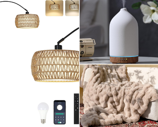 Modern Minimalist Living: Less Clutter, More Design cover photo collage