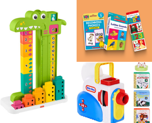 Toddler Must-Haves That Keep Them Happy, Busy & Learning!💡🧩 cover photo collage
