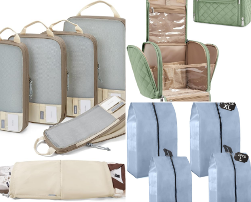 Jet-Set Carry-On Essentials: Compression Packing Cubes & Travel Hacks cover photo collage