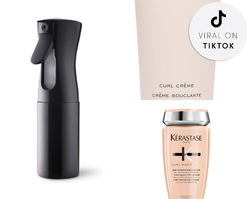 My everyday curly girl hair products: bougee & budget friendly cover photo collage