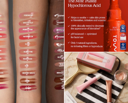 Makeup faves cover photo collage